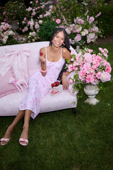 PINK x LoveShackFancy Beaux Icons Modal Midi Dress